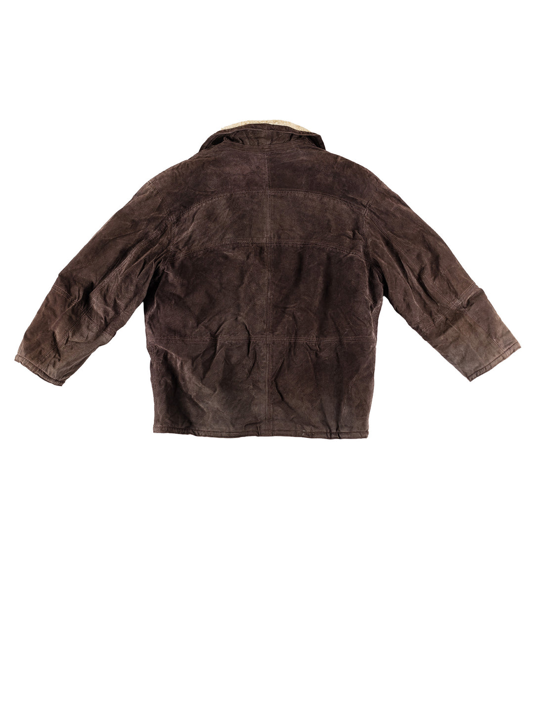 Vintage 80's Men Faux Sheepskin Coat in BrownVN572
