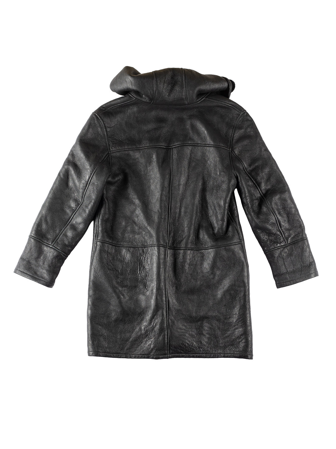 Vintage 80's Women Sheepskin Coat in BlackMN321