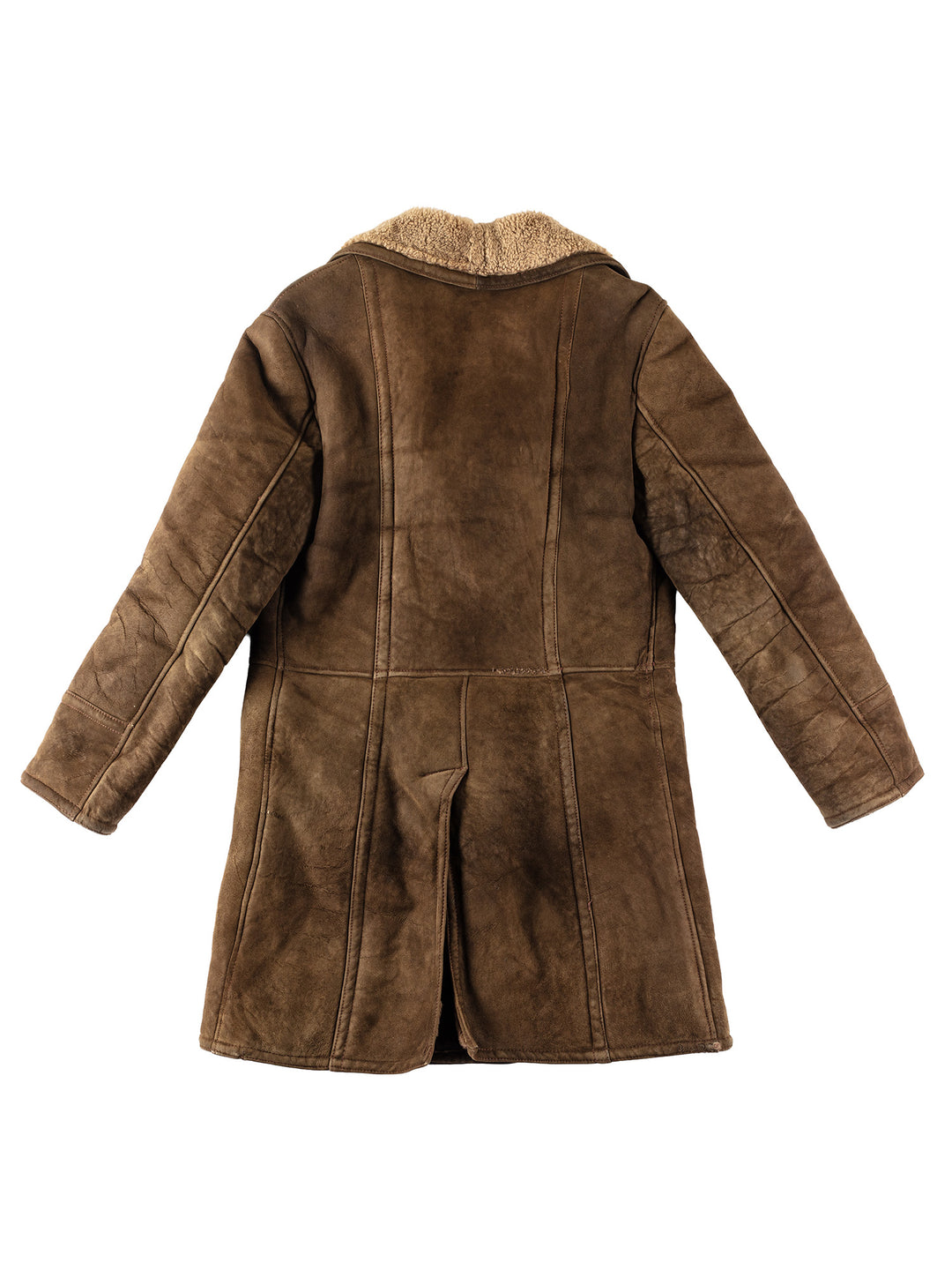 Vintage 70's Men Sheepskin Coat in BrownVN291