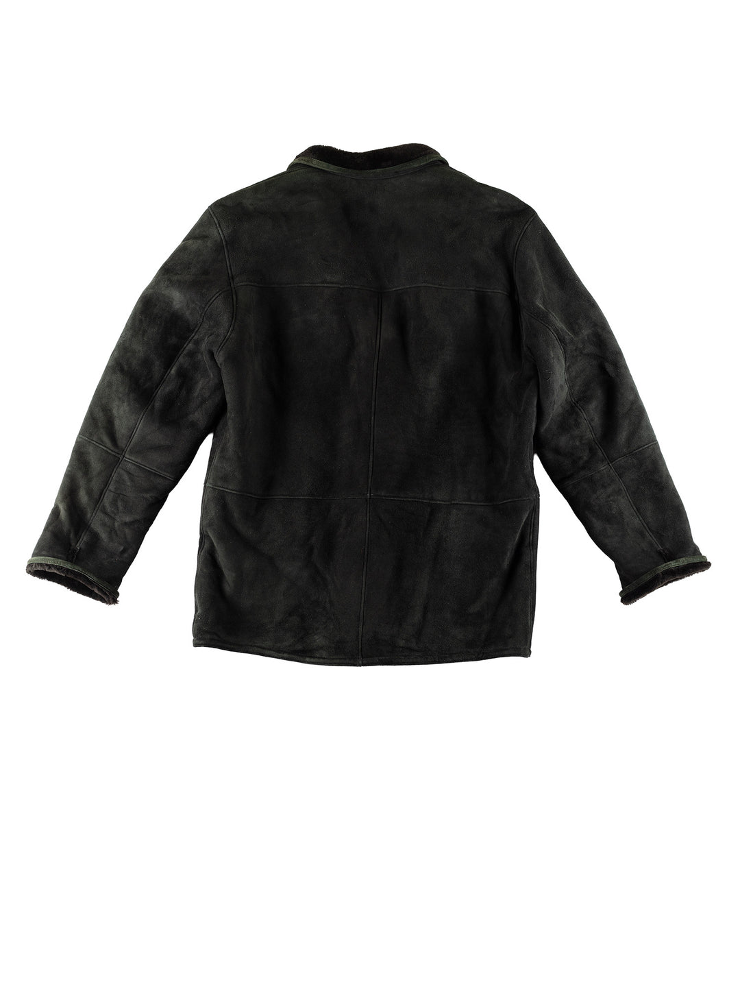 Vintage 80's Men Sheepskin Coat in GreenVN776
