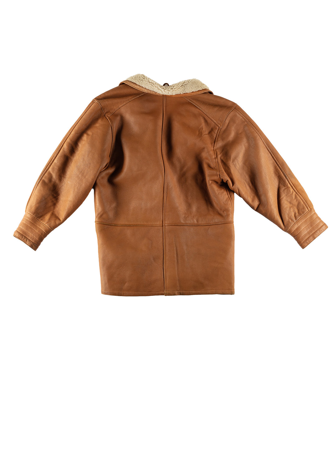 Vintage 80's Women Sheepskin Coat in BrownMN679