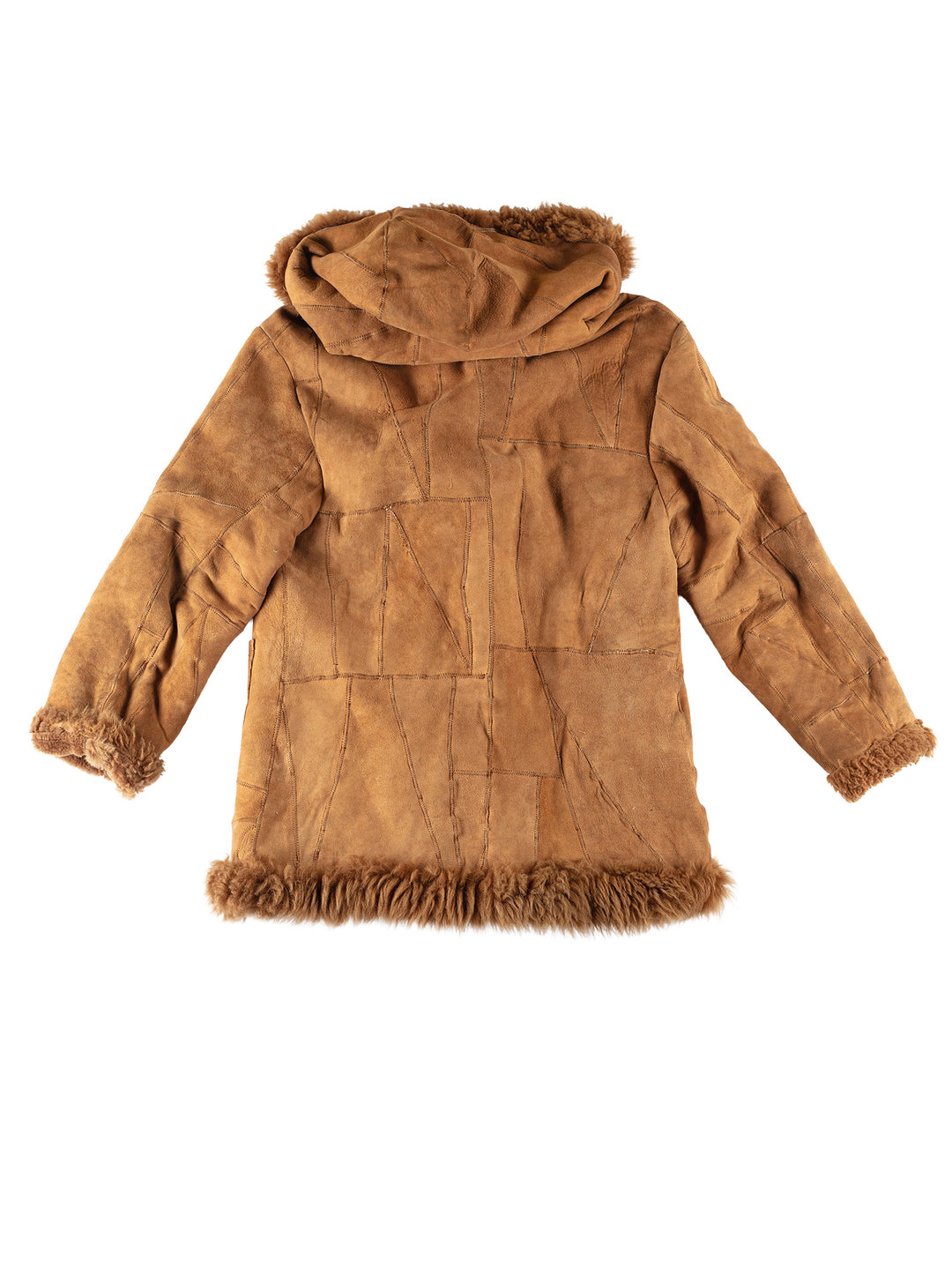 Vintage 70's Women Sheepskin Coat in BrownMN773