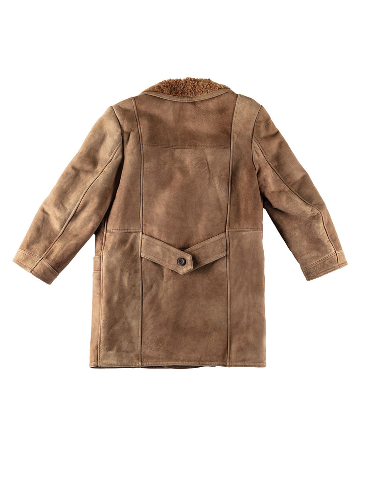 Vintage 70's Men Sheepskin Coat in BeigeVN404