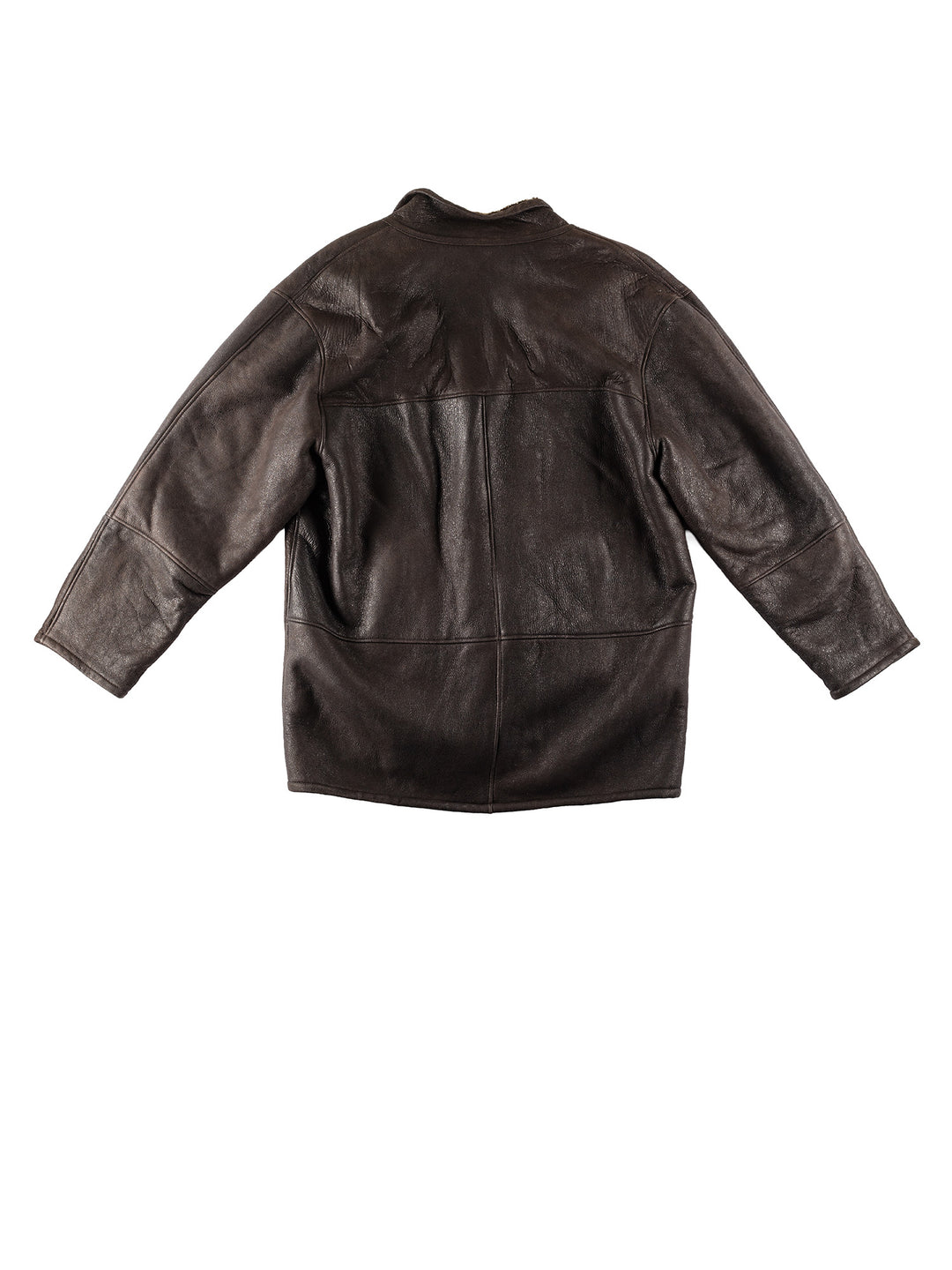 Vintage 80's Men Sheepskin Coat in BrownVN180