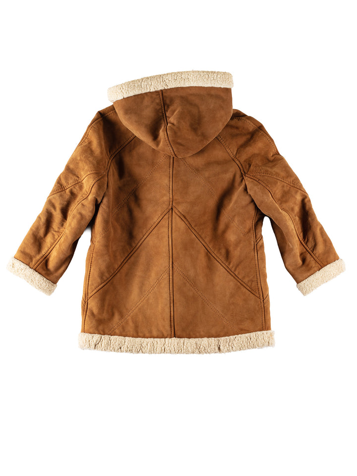 Vintage 70's Women Sheepskin Coat in BrownMN602
