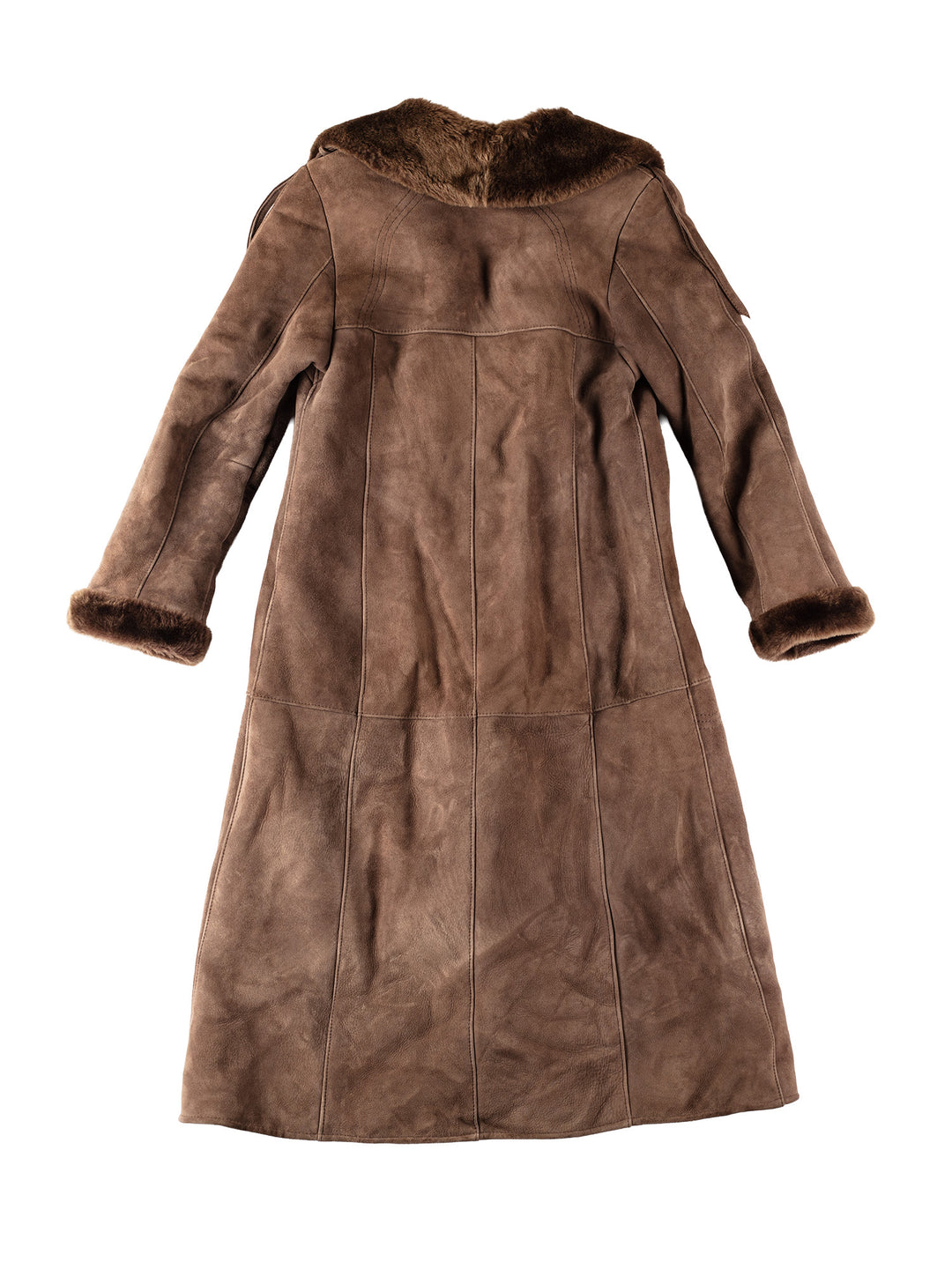 Vintage 70's Women Sheepskin Coat in BrownMN548