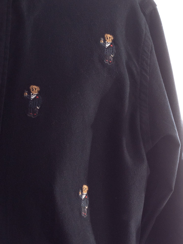 Vintage 90's Men Ralph Lauren Shirt in Black