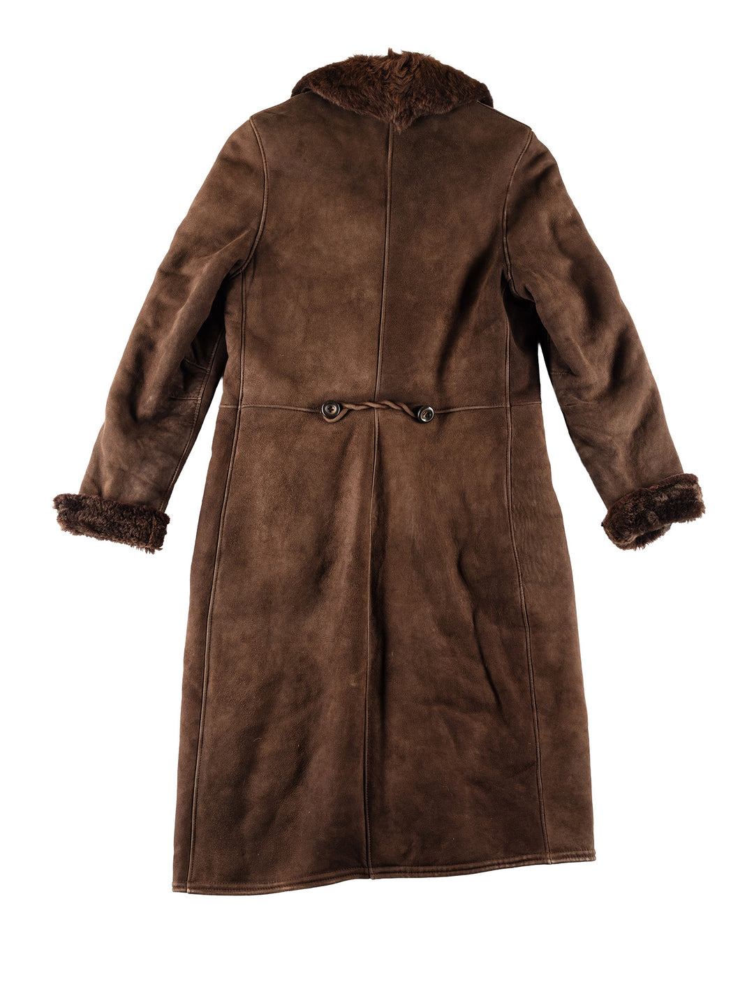 Vintage 70's Women Sheepskin Coat in BrownMN815