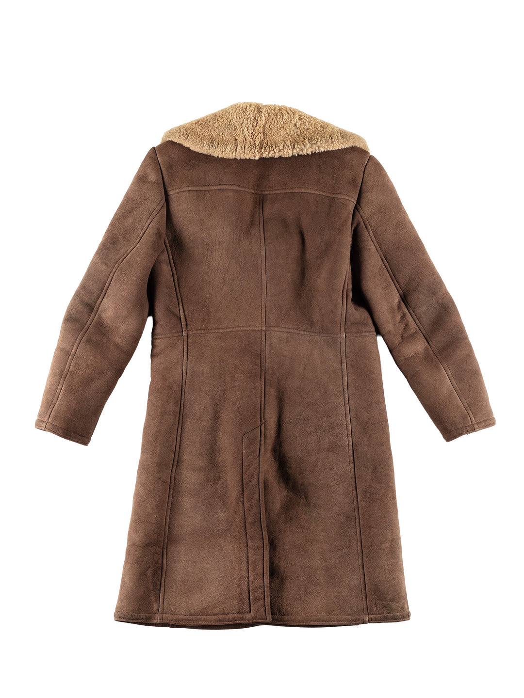 Vintage 70's Men Sheepskin Coat in BrownVN730