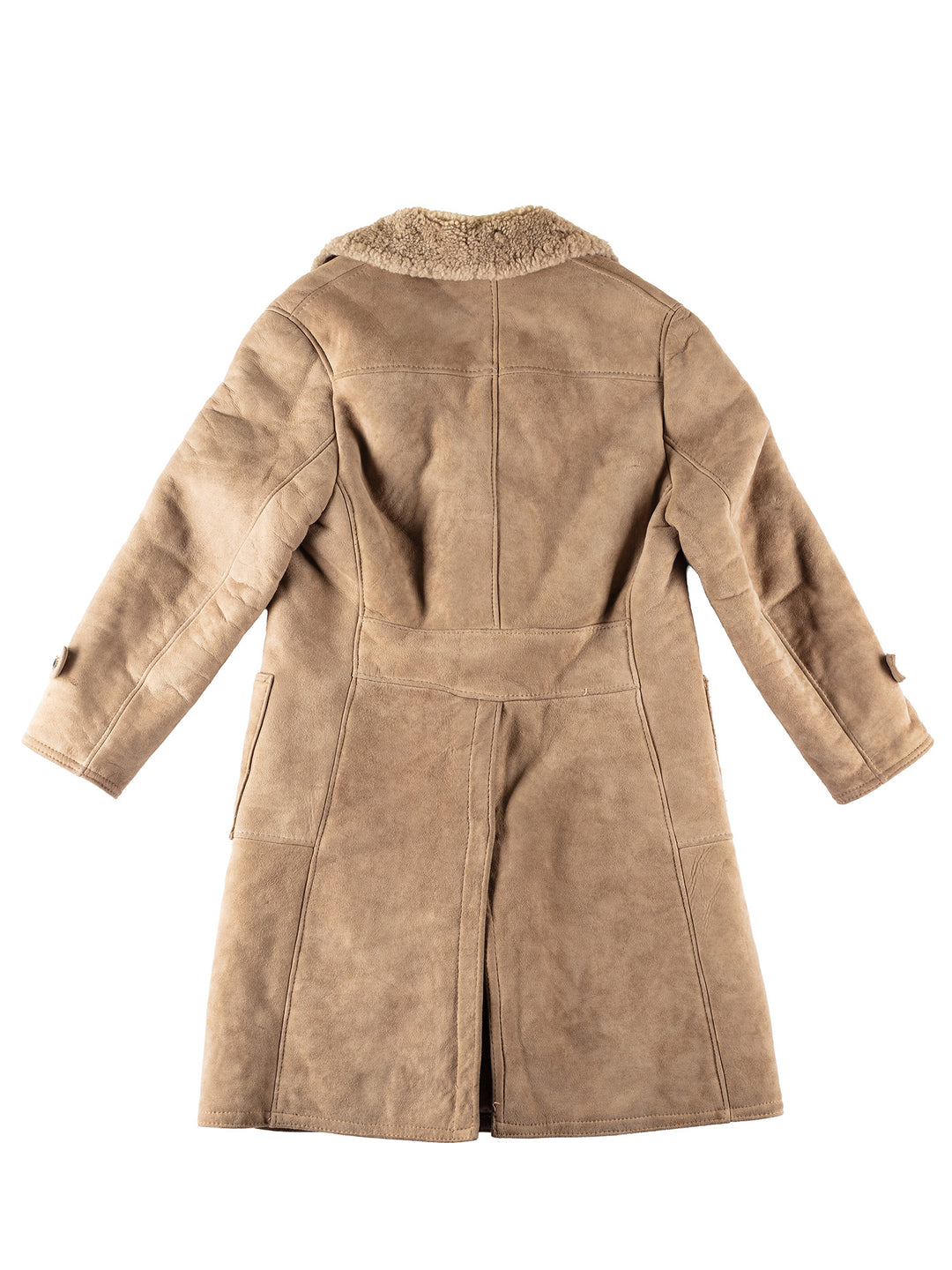 Vintage 70's Men Sheepskin Coat in BeigeVN412