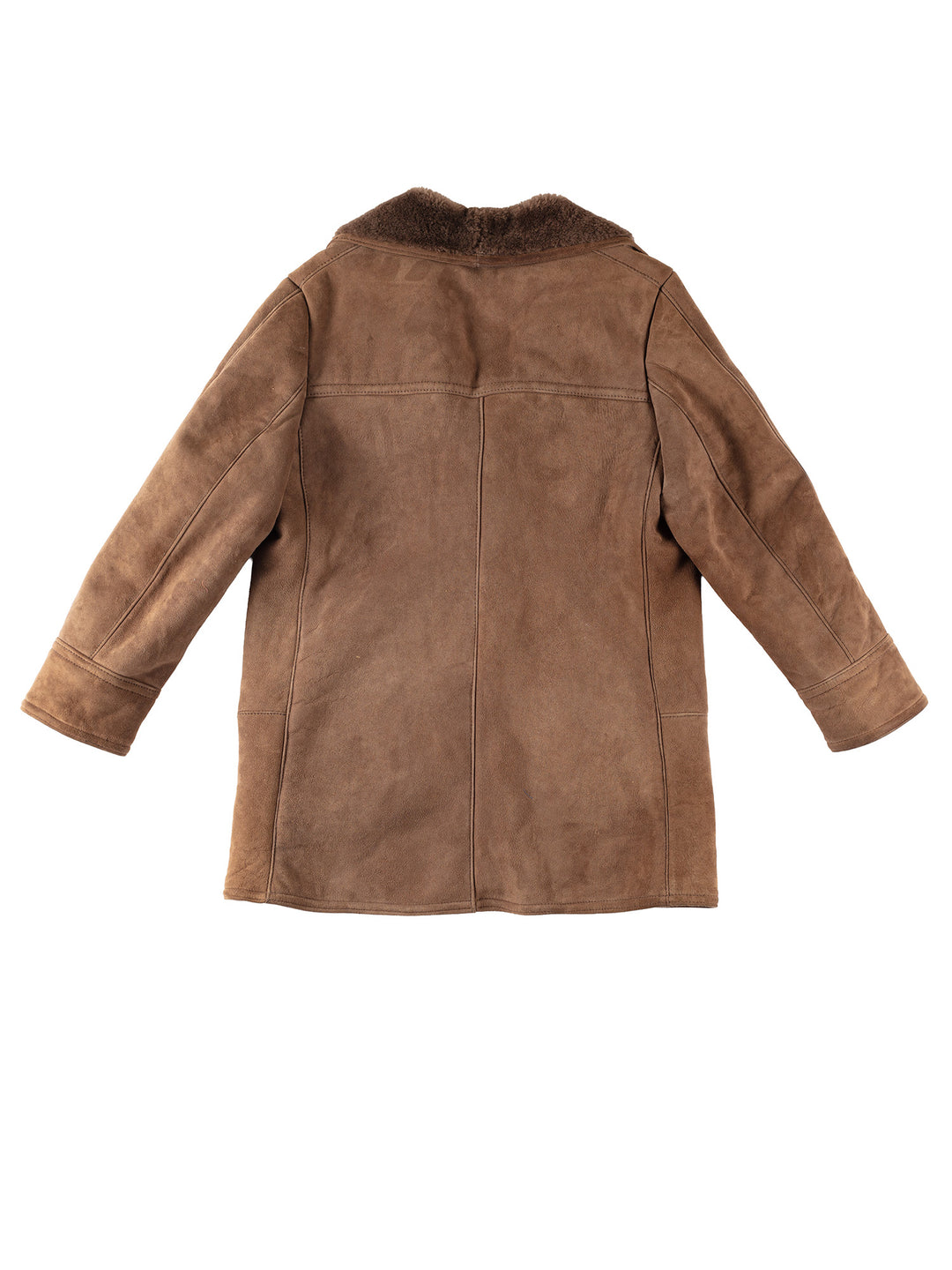 Vintage 80's Men Sheepskin Coat in BrownVN280