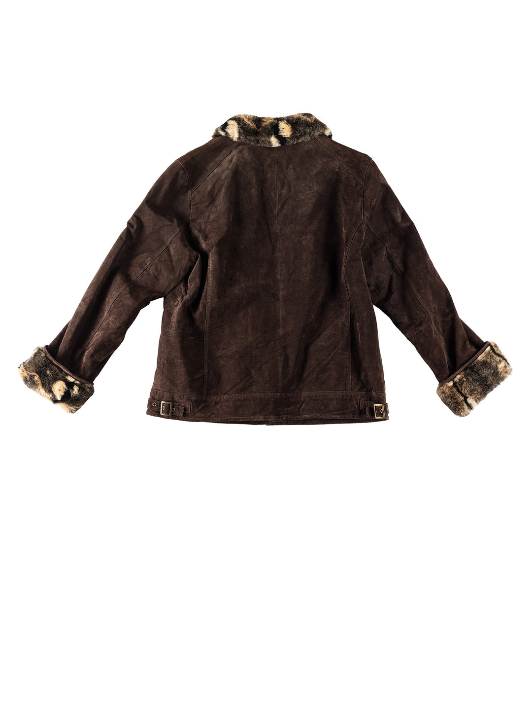 Vintage 80's Women Suede Jacket in BrownMN355