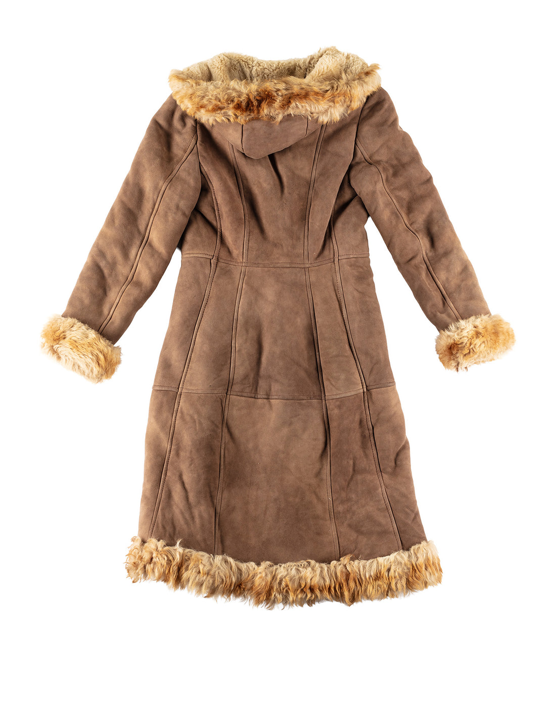 Vintage 70's Women Sheepskin Coat in BrownMN333