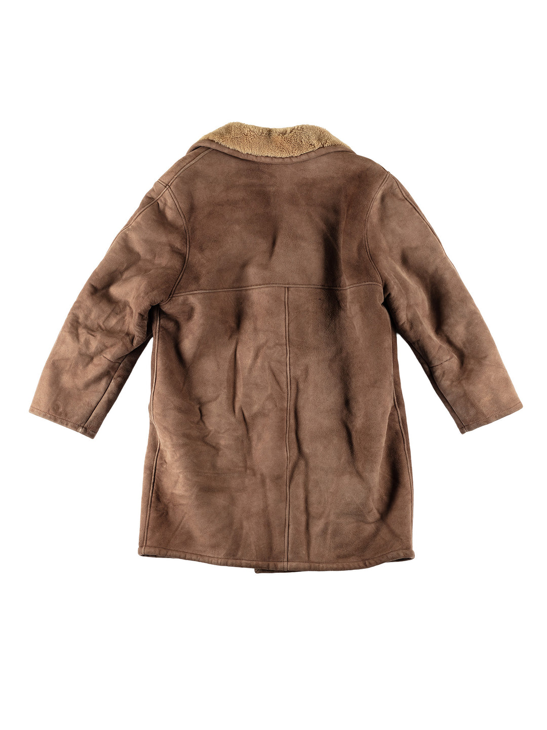 Vintage 70's Men Sheepskin Coat in BrownVN571