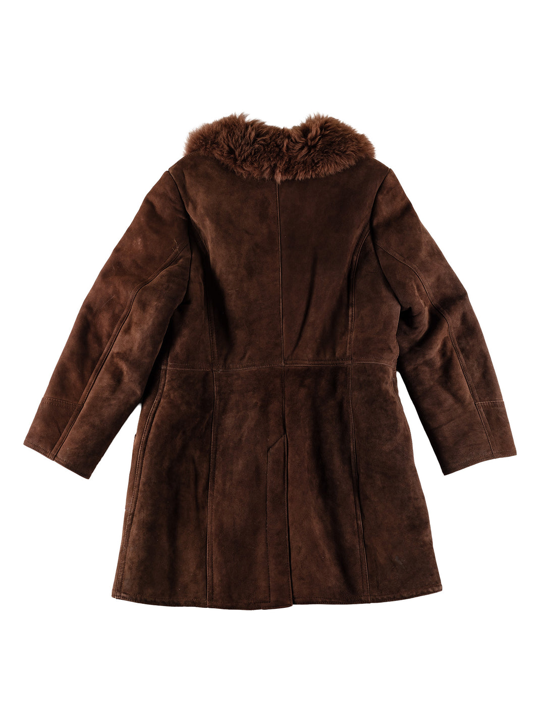 Vintage 70's Women Sheepskin Coat in BrownMN672