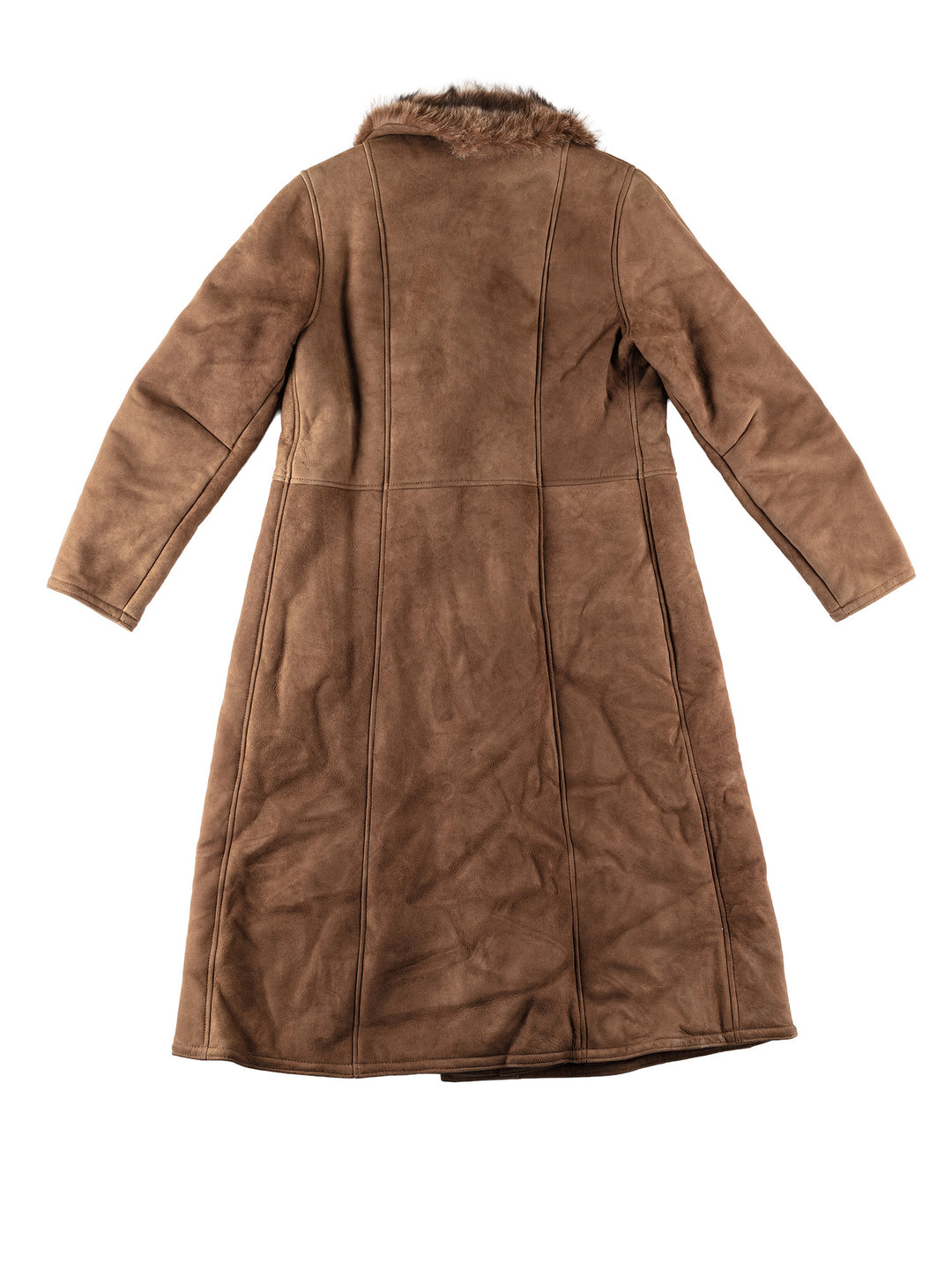 Vintage 70's Women Sheepskin Coat in BrownMN644