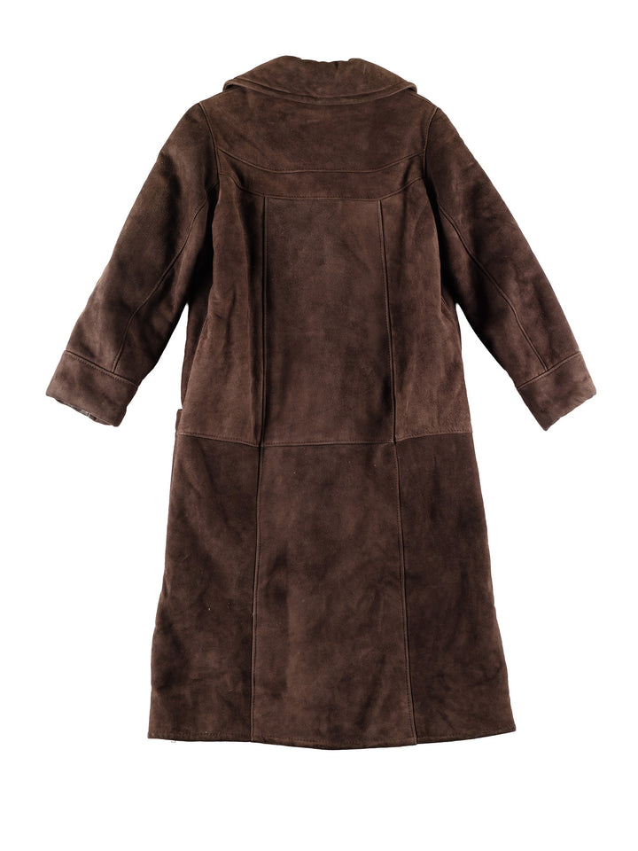 Vintage 70's Women Sheepskin Coat in BrownMN804