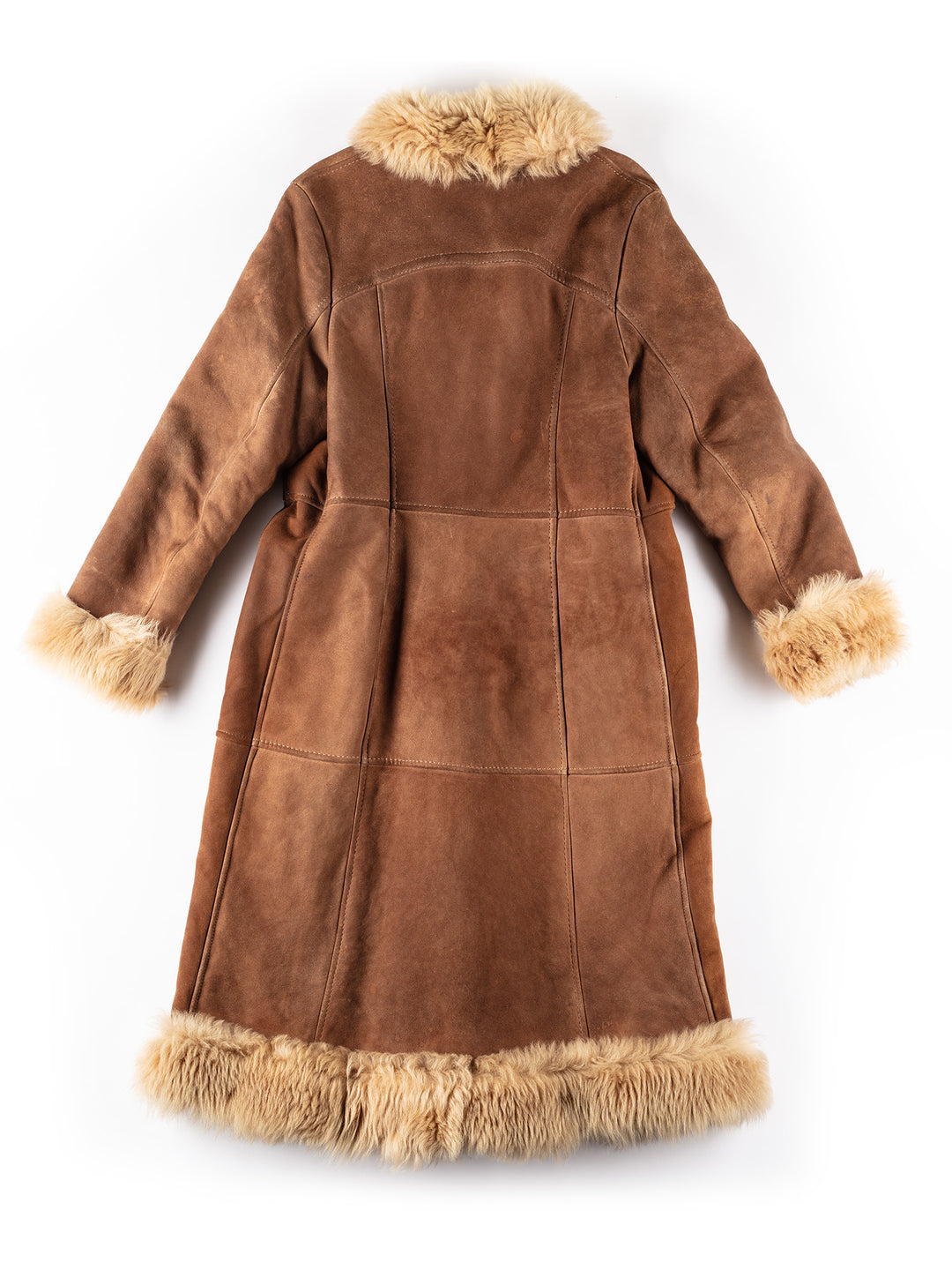 Vintage 70's Women Sheepskin Coat in BrownMN292