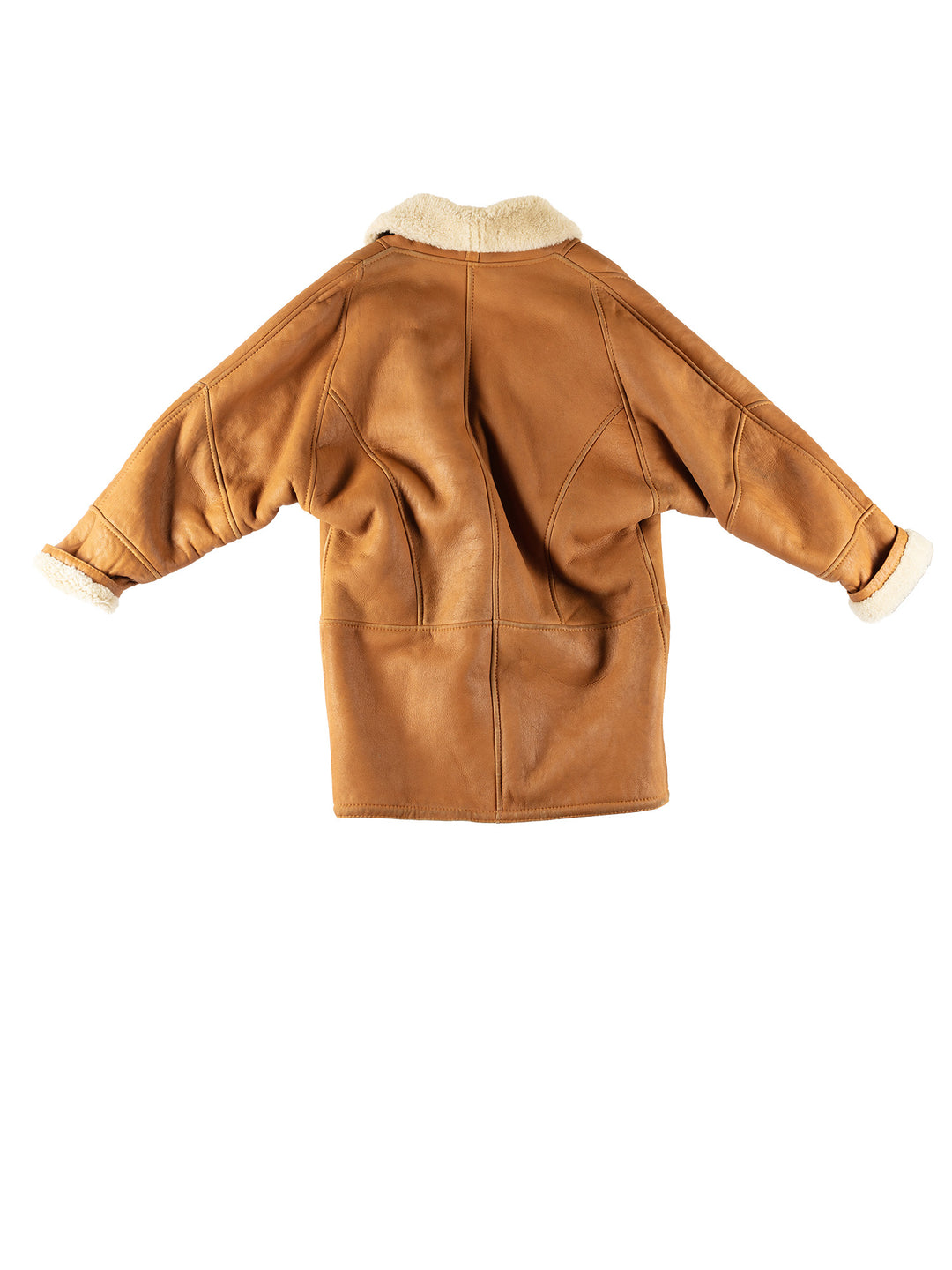 Vintage 80's Women Sheepskin Coat in BrownMN715