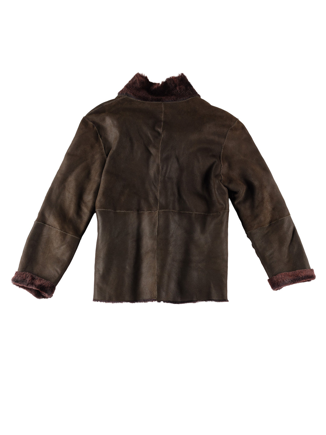 Vintage 90's Men Sheepskin Jacket in BrownVN396