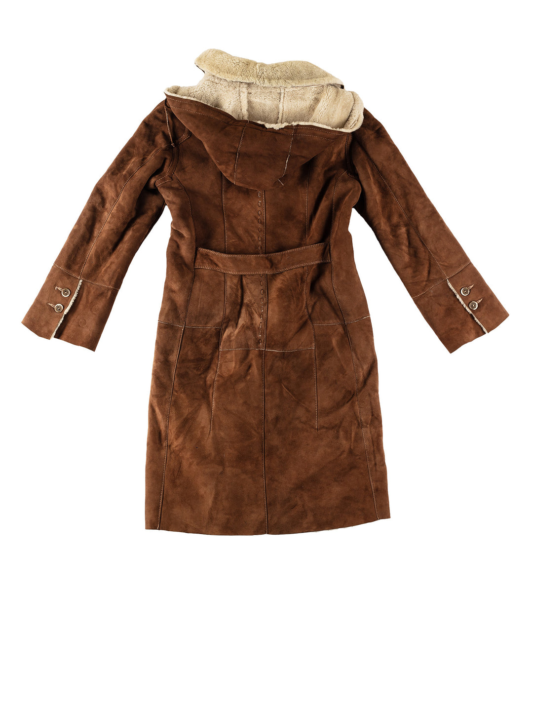 Vintage 70's Women Sheepskin Coat in BrownMN610