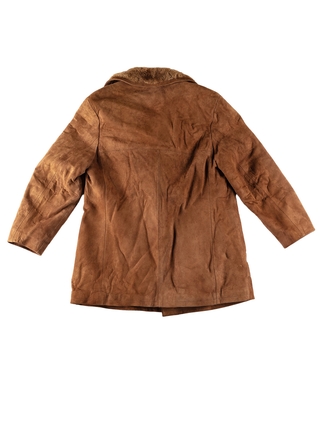 Vintage 80's Men Sheepskin Coat in BrownVN533