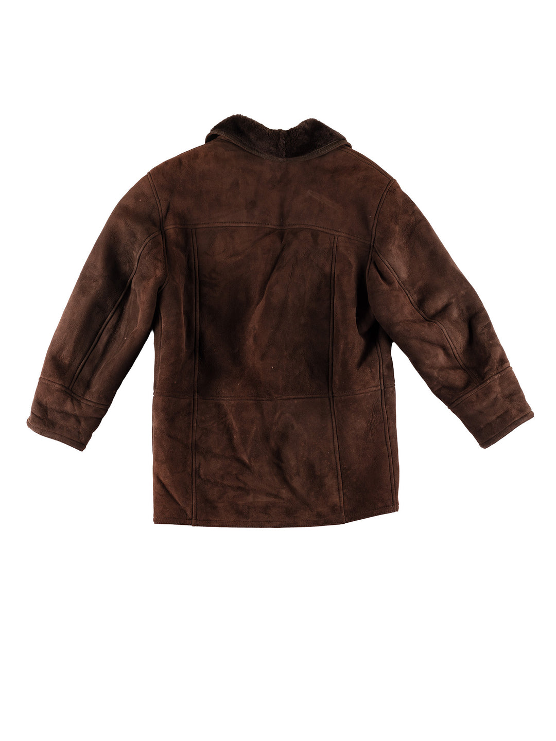 Vintage 80's Men Sheepskin Coat in BrownVN734