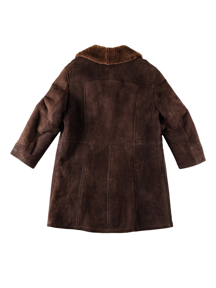 Vintage 70's Men Sheepskin Coat in BrownVN351