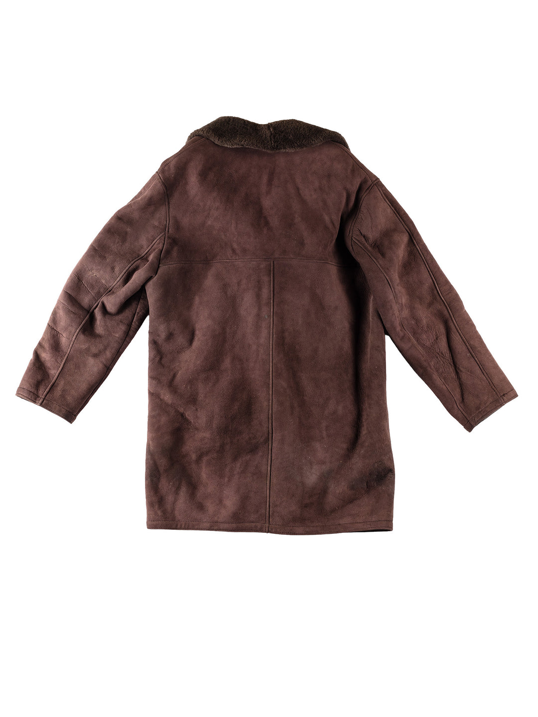 Vintage Men Sheepskin Coat in BrownMN333