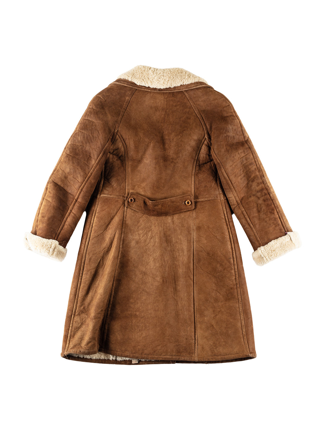 Vintage 70's Women Sheepskin Coat in BrownMN270