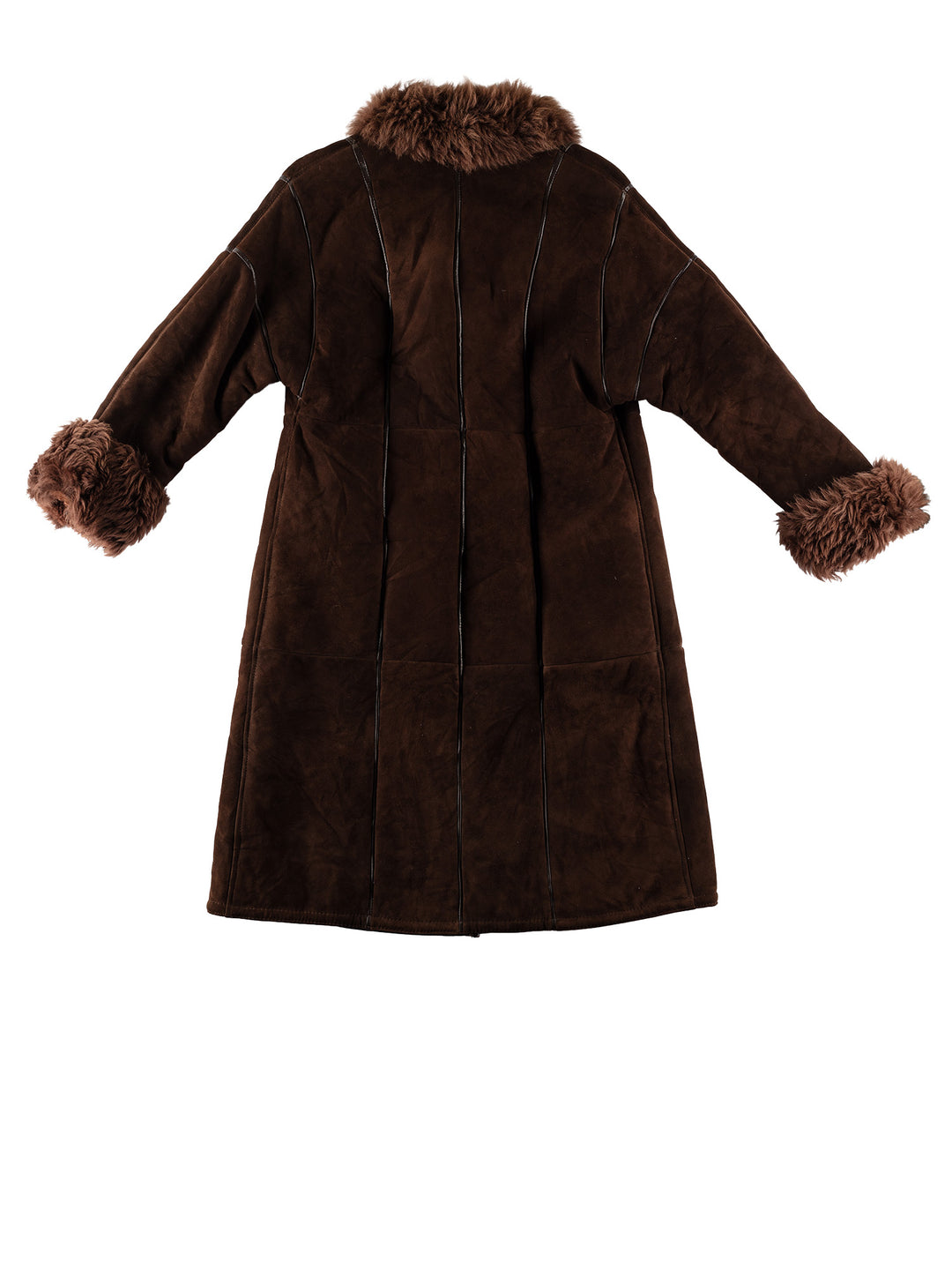 Vintage 70's Women Sheepskin Coat in BrownMN684