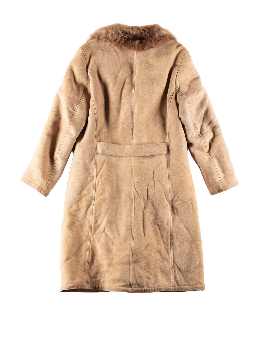 Vintage 70's Men Sheepskin Coat in BeigeVN791