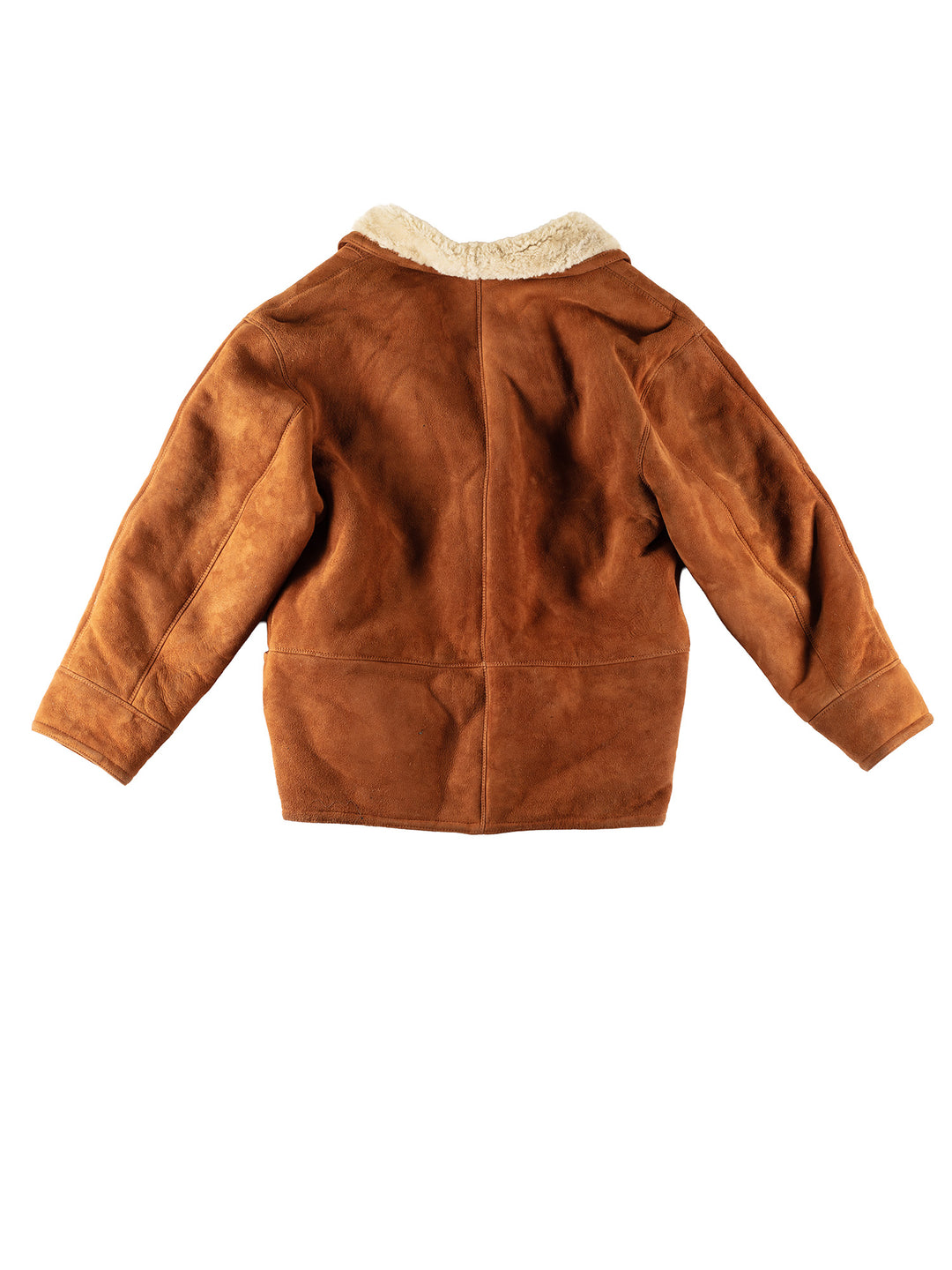 Vintage 80's Men Sheepskin Coat in BrownVN424