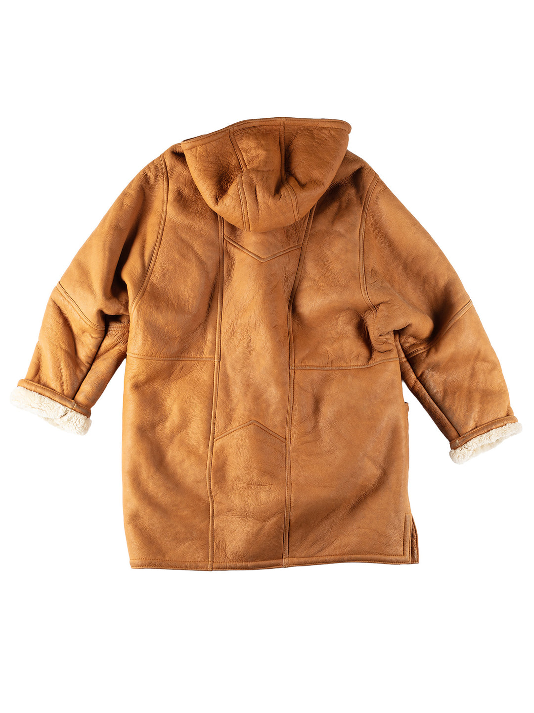 Vintage 80's Women Sheepskin Coat in BrownMN570