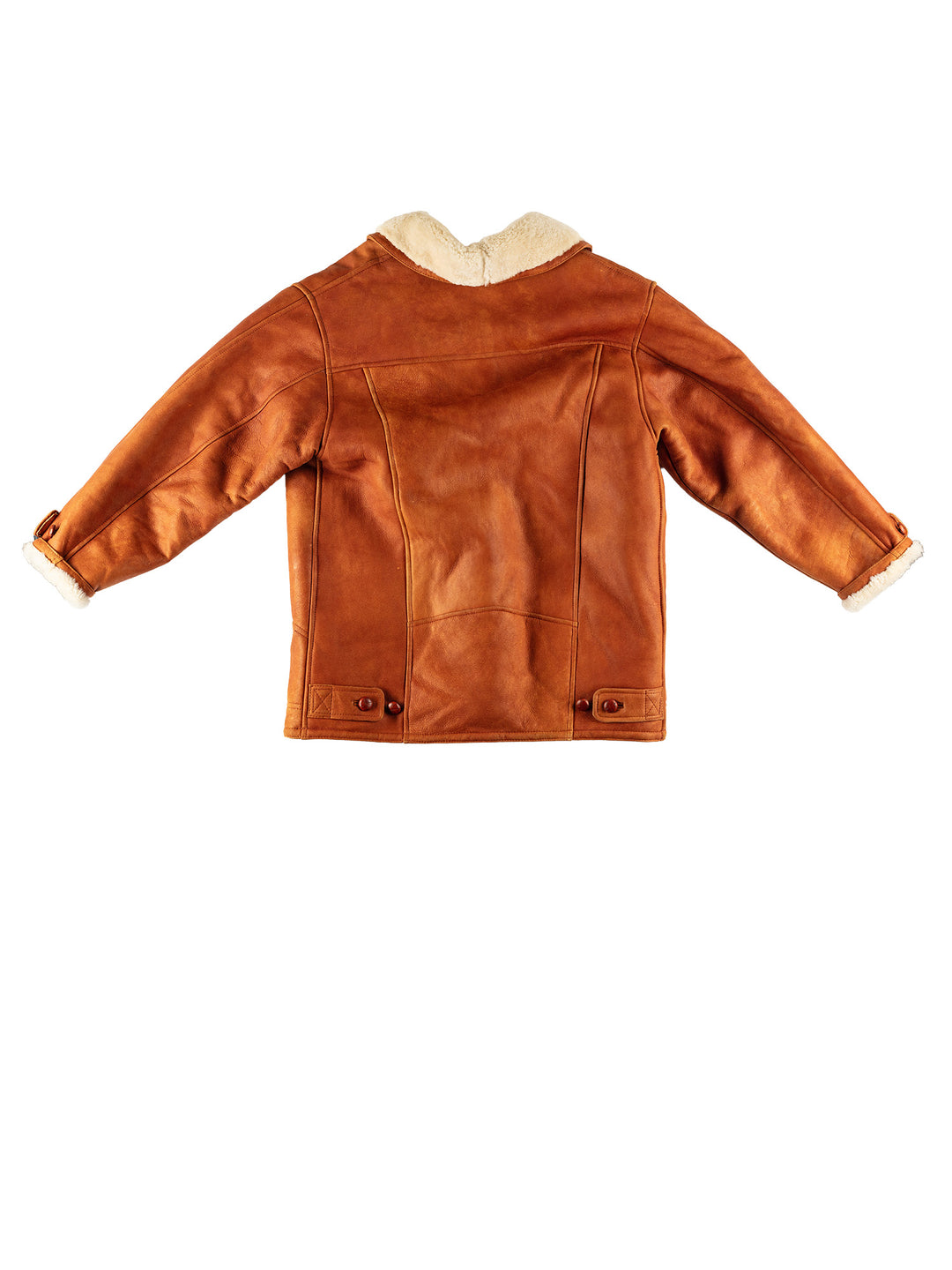 Vintage 80's Men Sheepskin Coat in BrownVN630