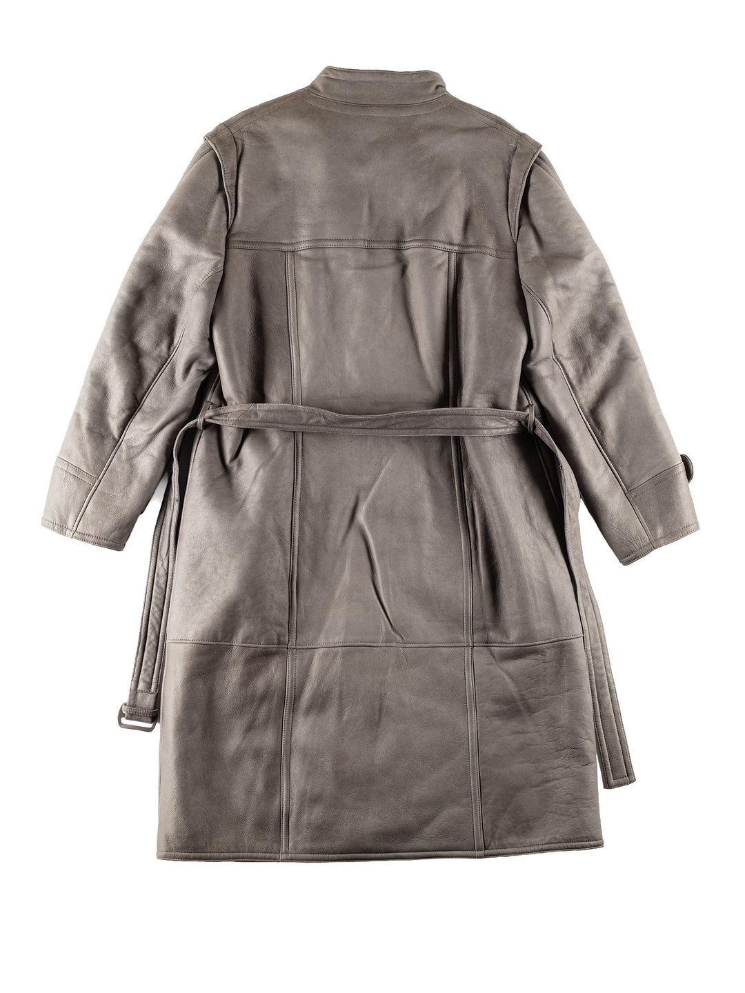 Vintage 80's Men Sheepskin Coat in GrayVN786