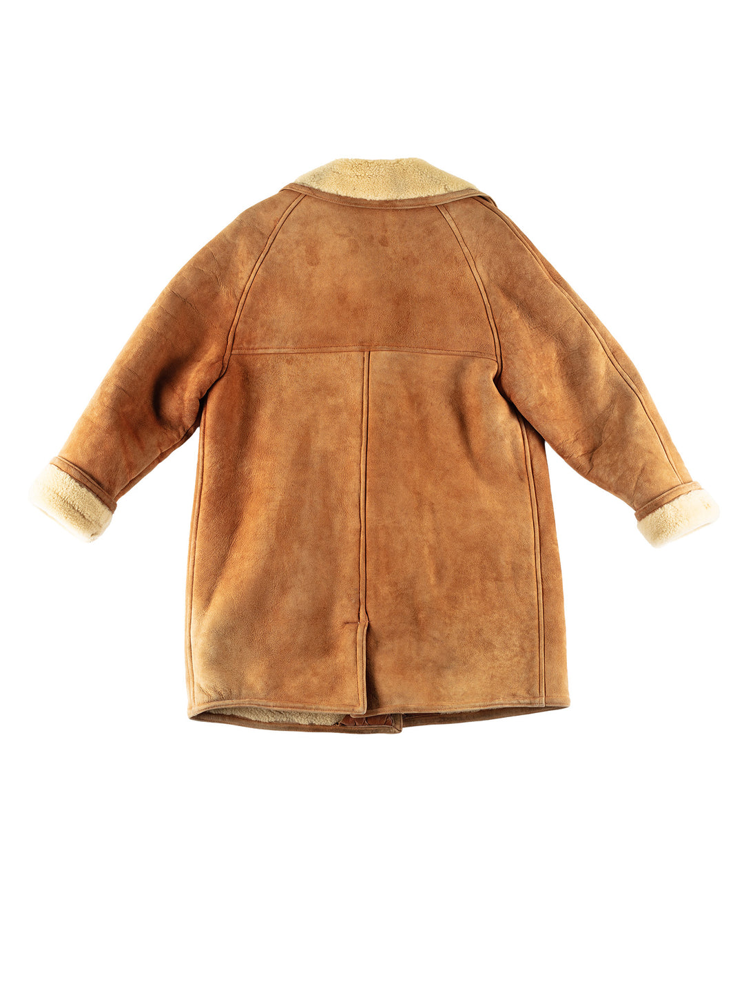 Vintage 80's Women Sheepskin Coat in BrownMN791