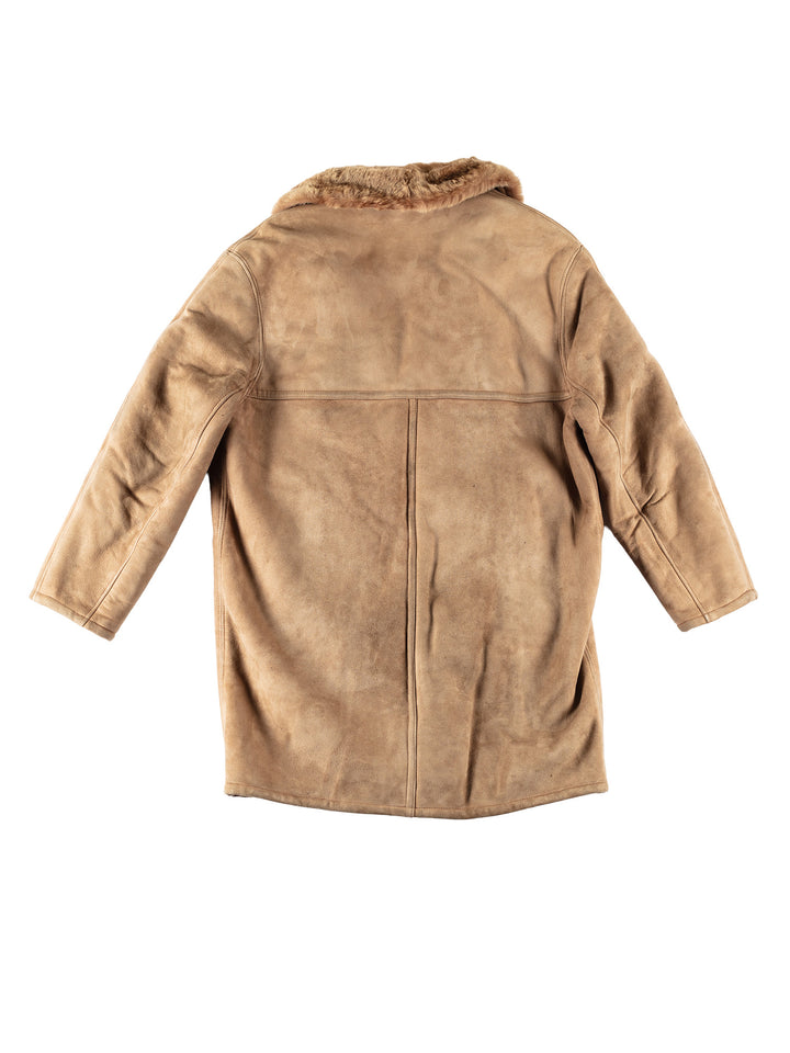 Vintage 70's Men Sheepskin Coat in BrownVN671