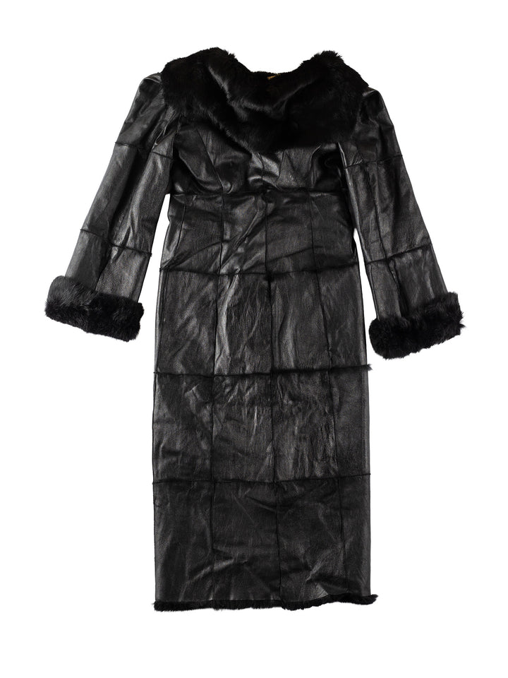 Vintage 70's Women Fur Coat in BlackMN342