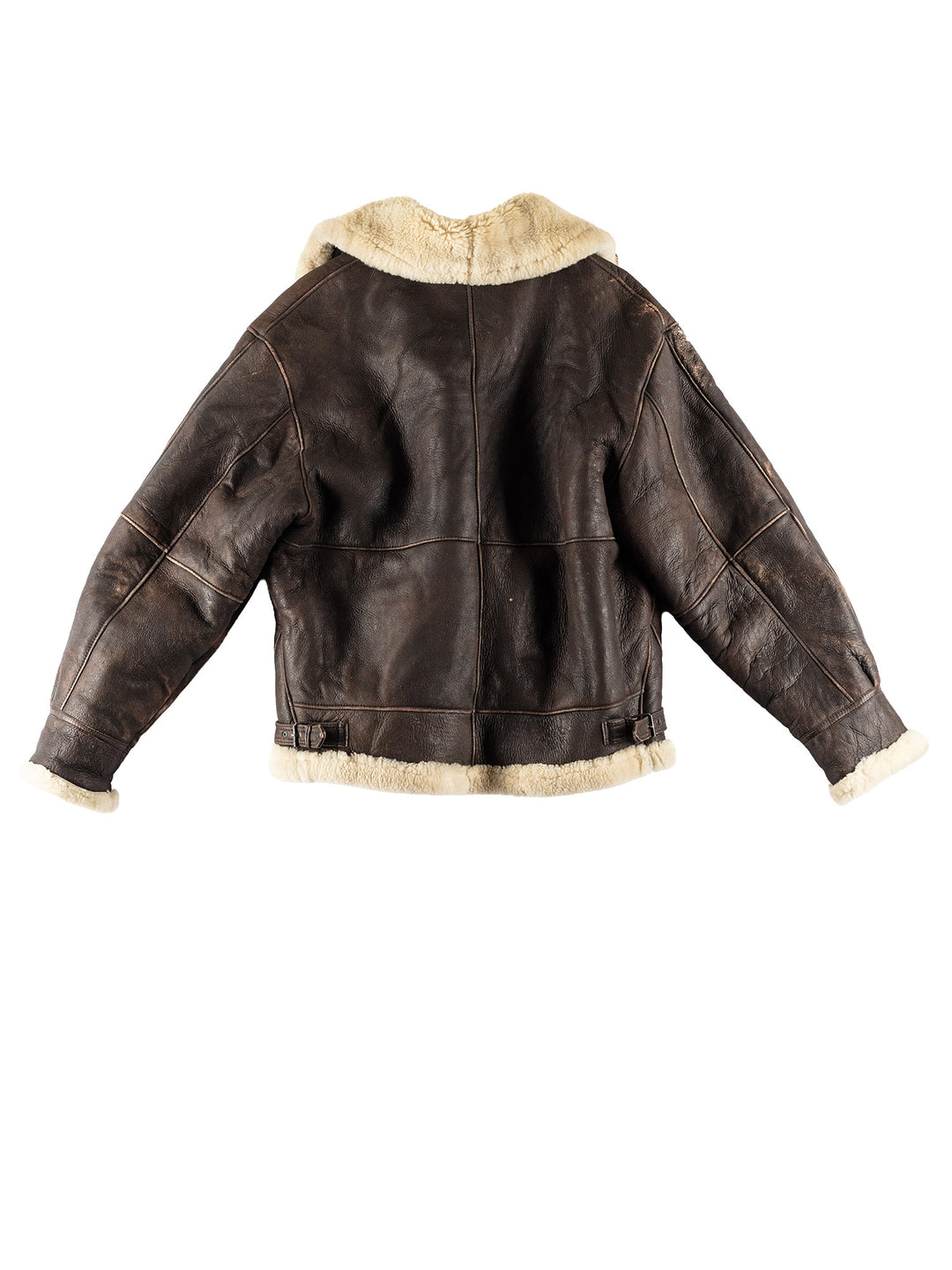 Vintage 80's Men Sheepskin Jacket in BrownVN784