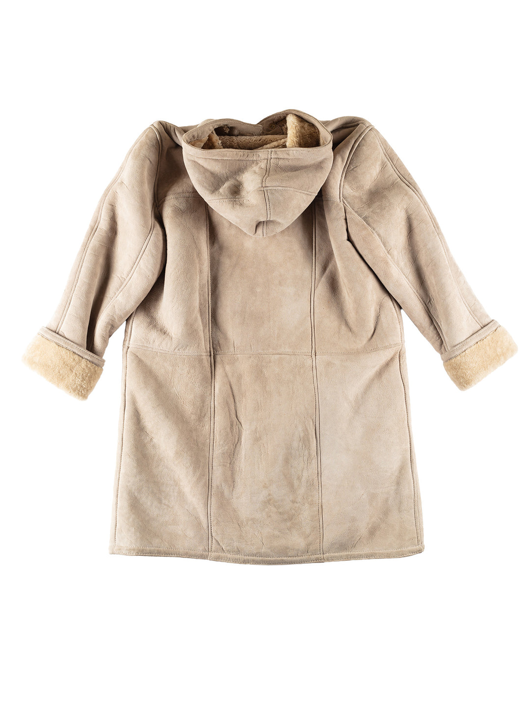 Vintage 80's Men Sheepskin Coat in BeigeVN674