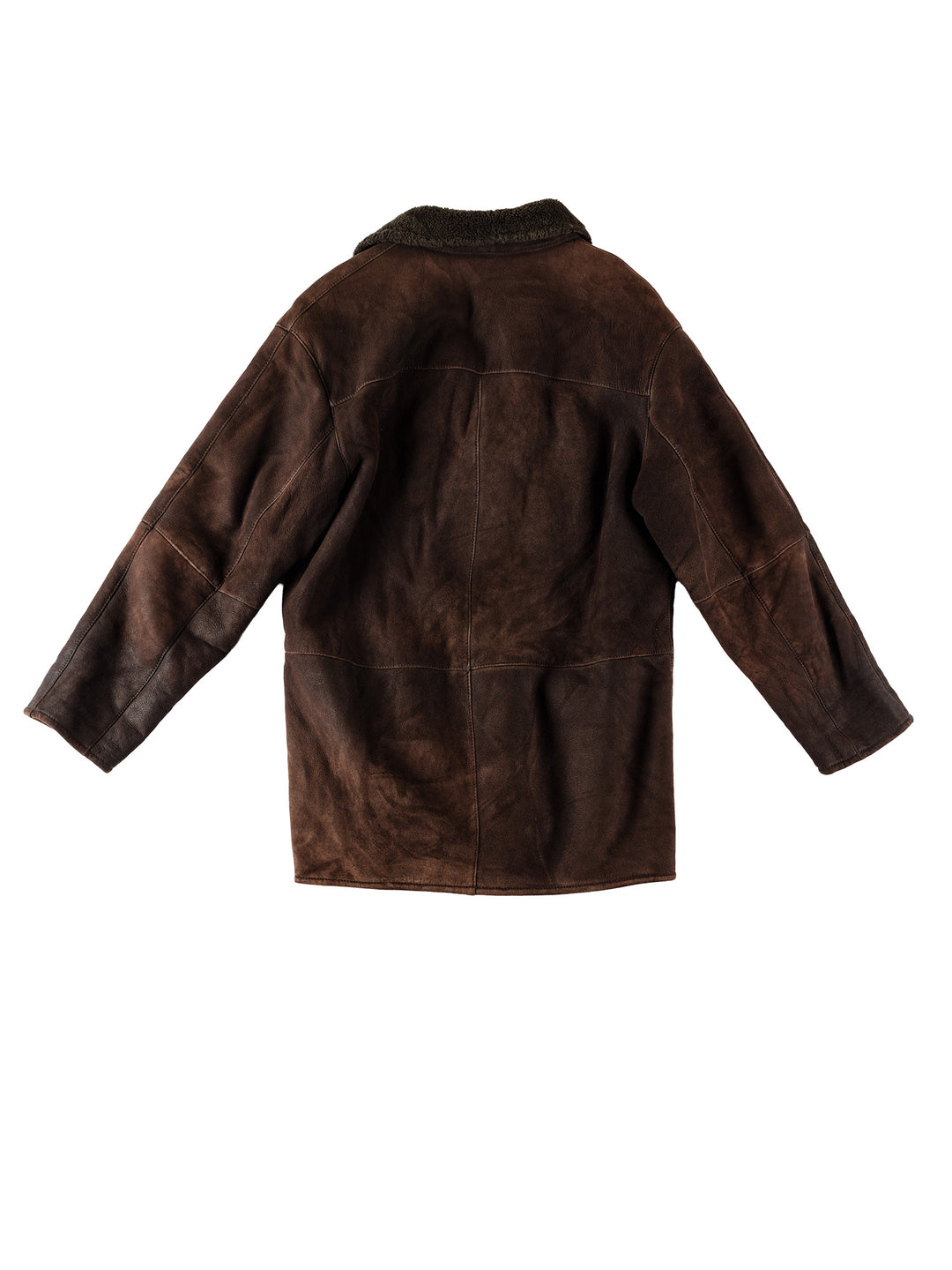 Vintage 80's Men Sheepskin Coat in BrownVN523
