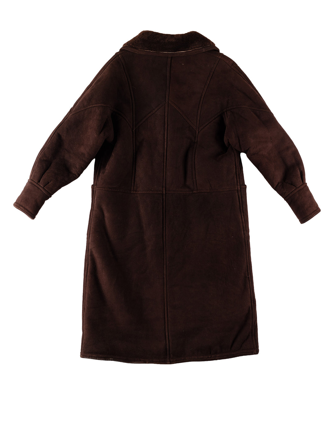 Vintage 80's Women Sheepskin Coat in BrownMN740