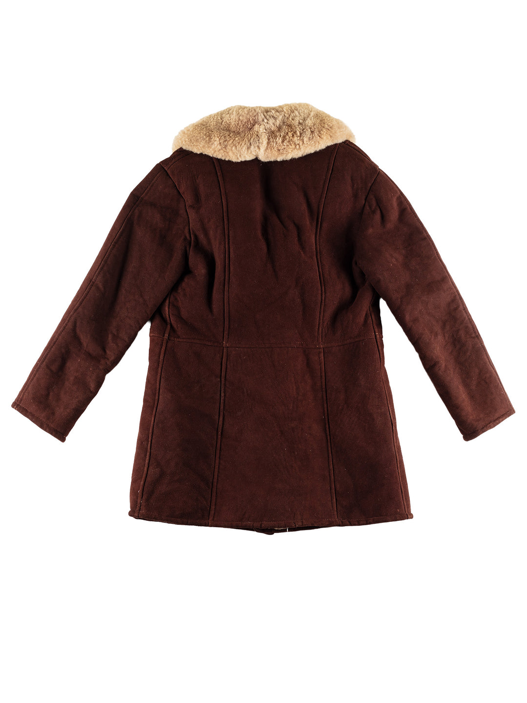 Vintage 70's Men Sheepskin Coat in BrownVN450