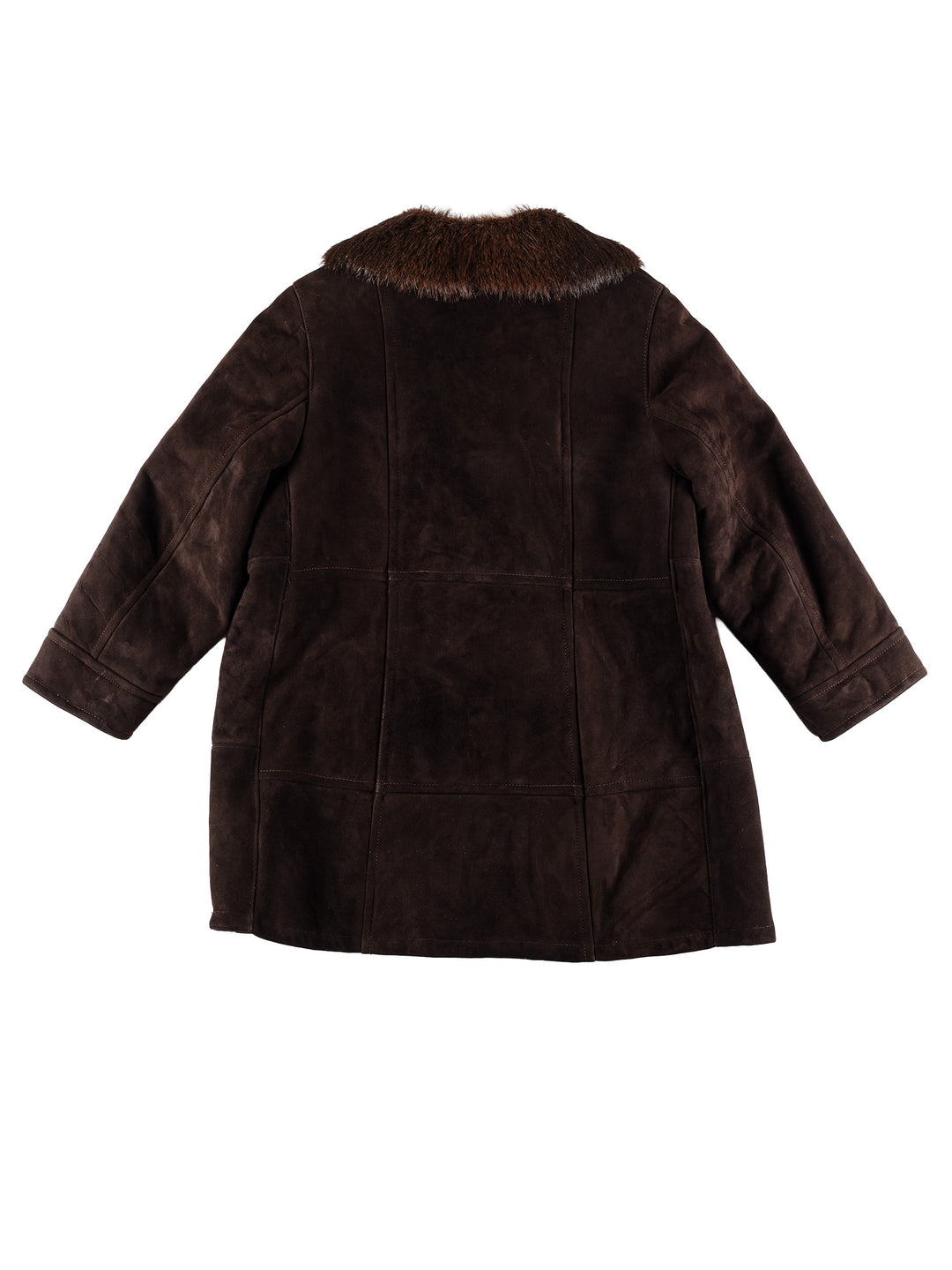 Vintage 80's Women Sheepskin Coat in BrownMN492