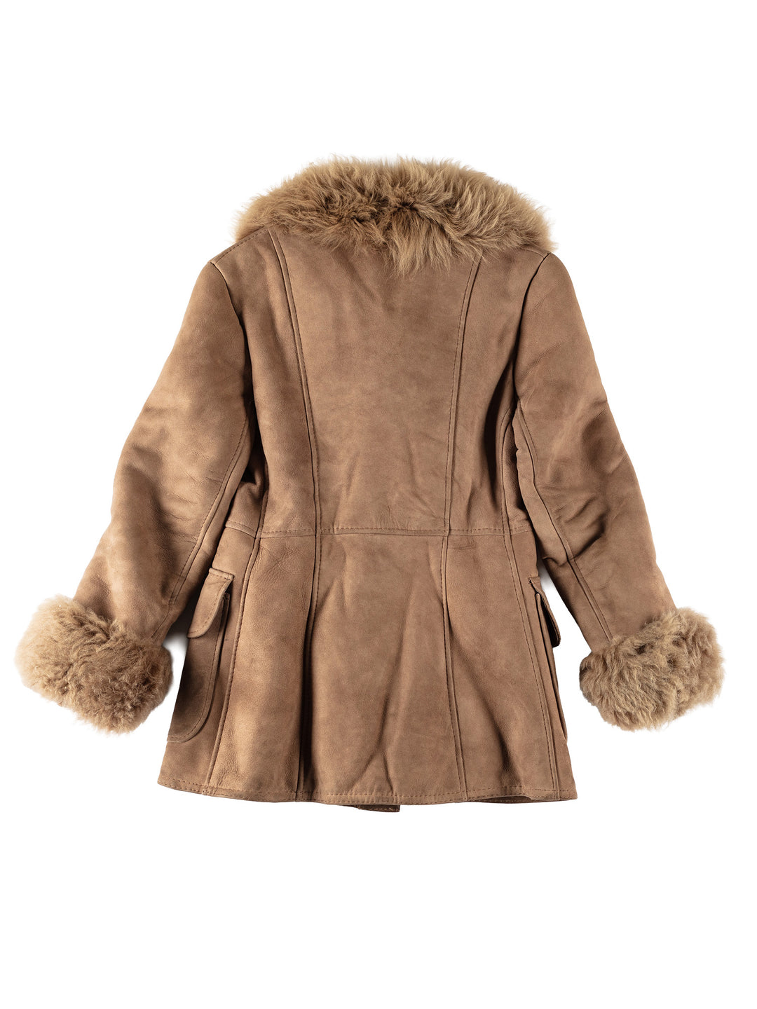 Vintage 70's Women Sheepskin Coat in BrownMN593