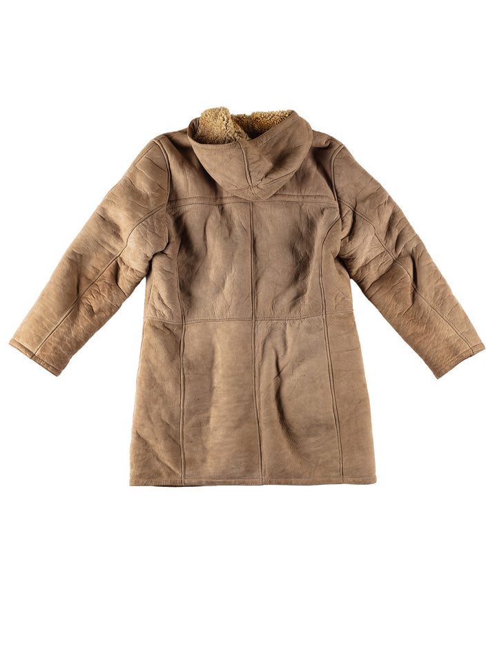 Vintage 70's Men Sheepskin Coat in BeigeVN551
