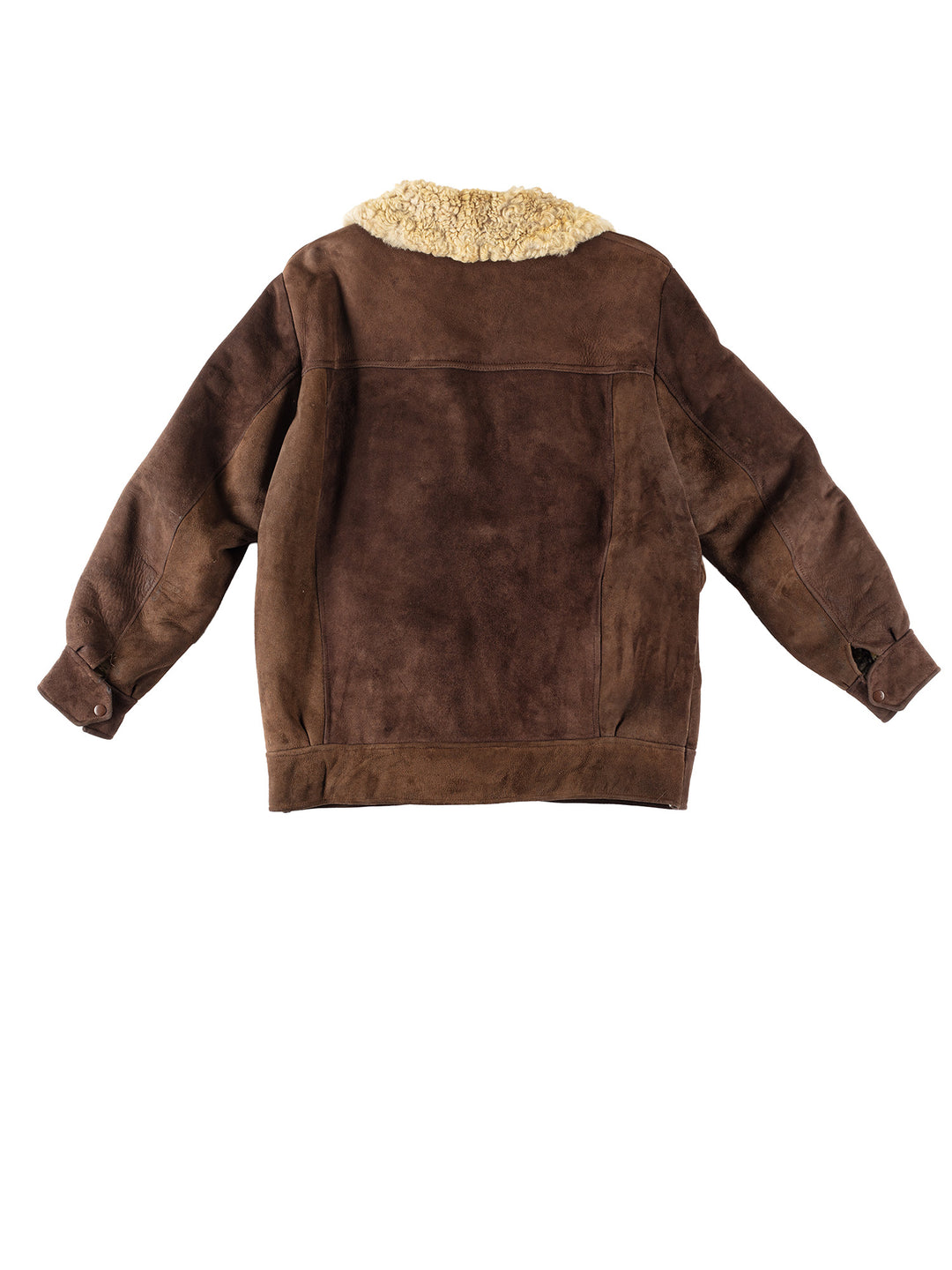 Vintage 80's Men Sheepskin Jacket in BrownVN285