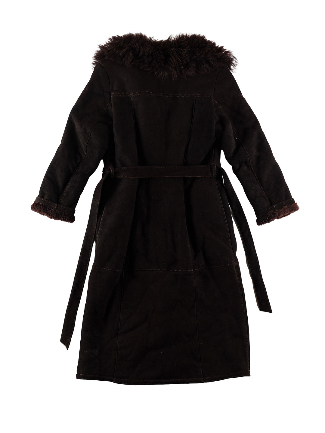 Vintage 70's Women Sheepskin Coat in BrownMN686