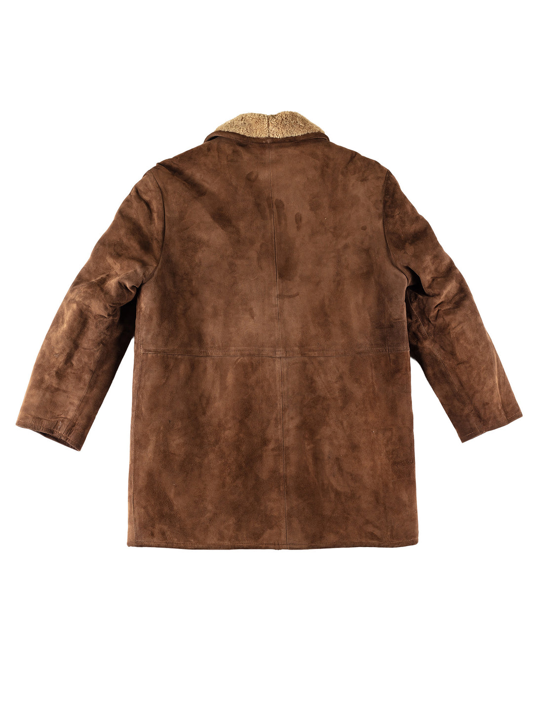 Vintage 80's Men Sheepskin Coat in BrownVN669